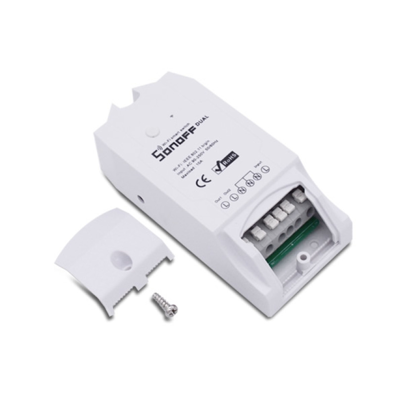 Sonoff Dual Inalámbrico y alámbrico Blanco